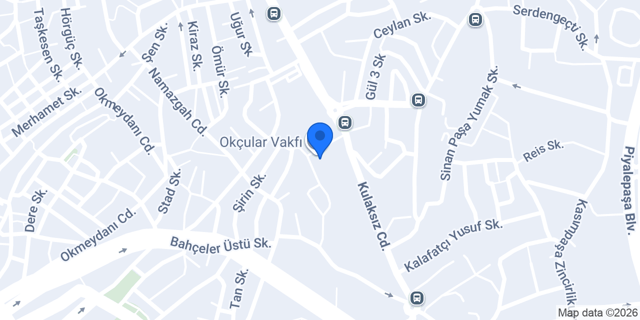 Okçular Vakfı konumu