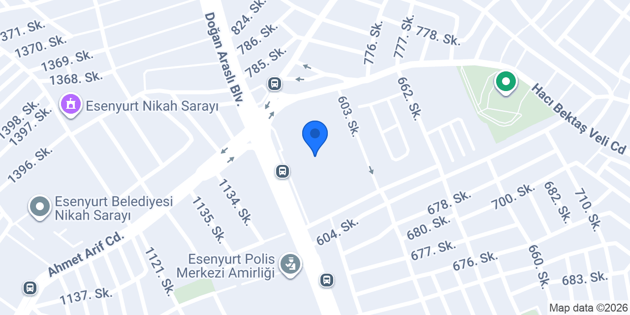 Erve Yapı Mimarlık Mühendislik konumu