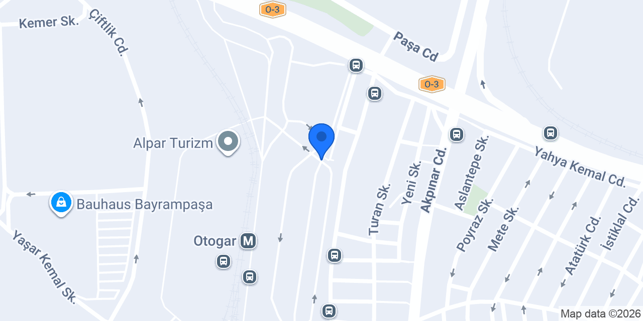 ESENLER OTOGAR HAMAM DUŞ konumu