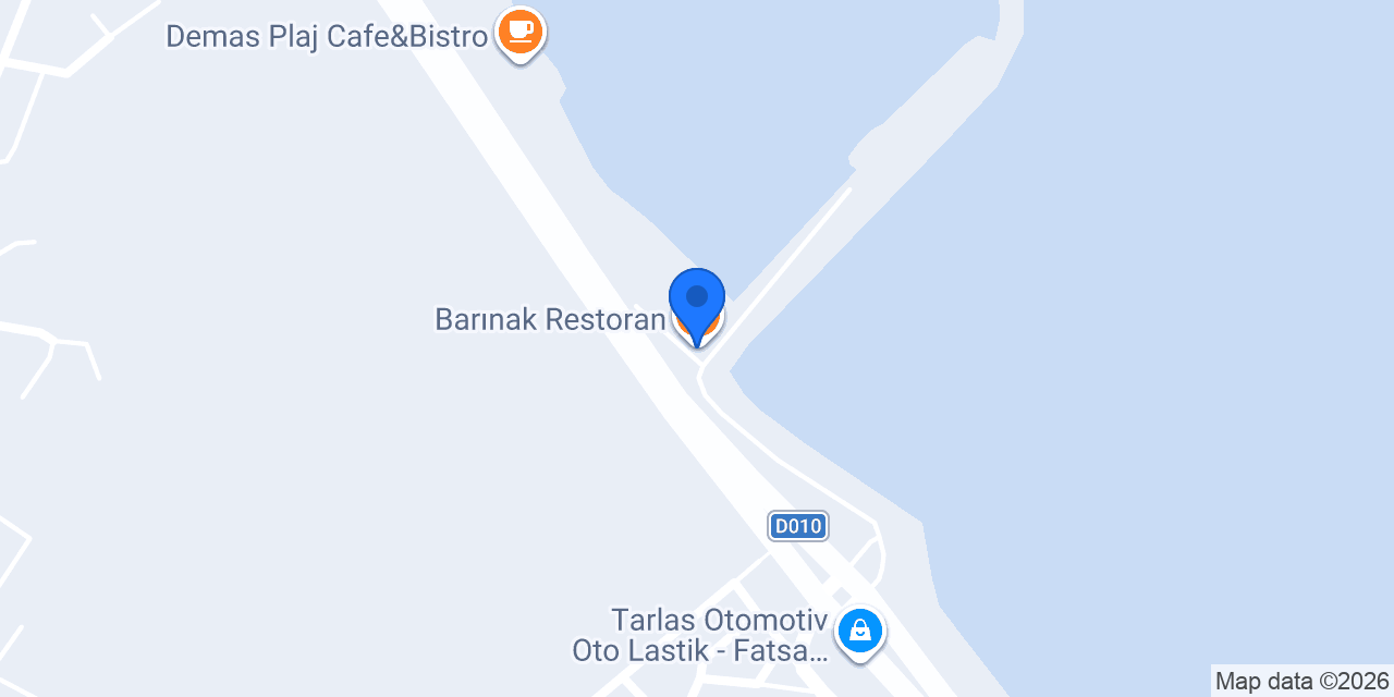 Barınak Restoran konumu