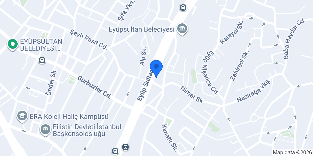 Eyüp Sultan Sürücü Kursu konumu