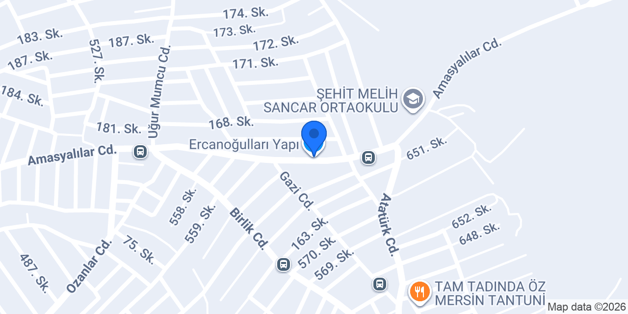 Ercanoğulları Yapı konumu