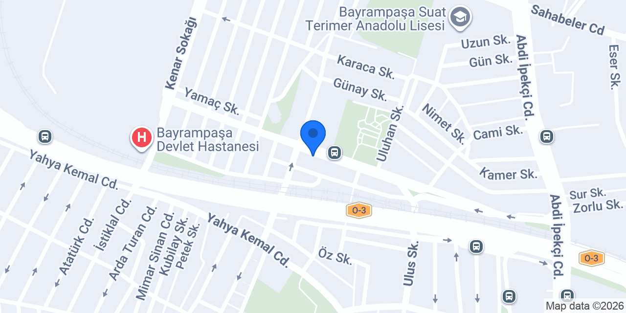 Bayrampaşa Terapi Veteriner konumu
