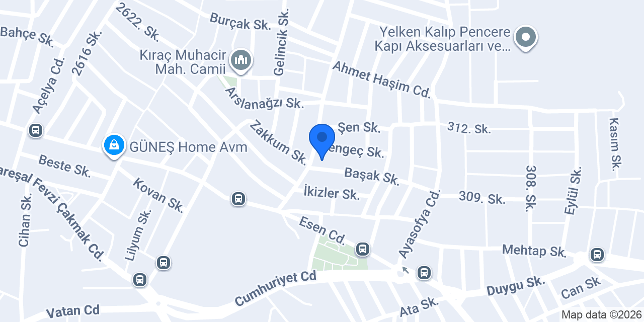 Melek Bayan Kuaförü konumu