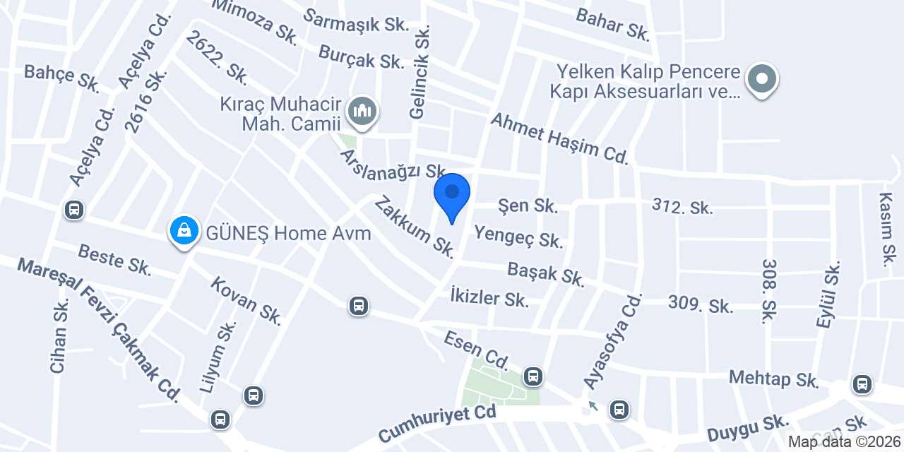 Saklıkent Erkek Kuaförü konumu