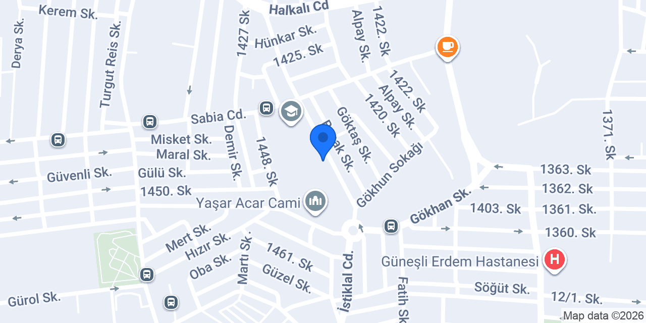 Gülahmetoğlu İnşaat konumu