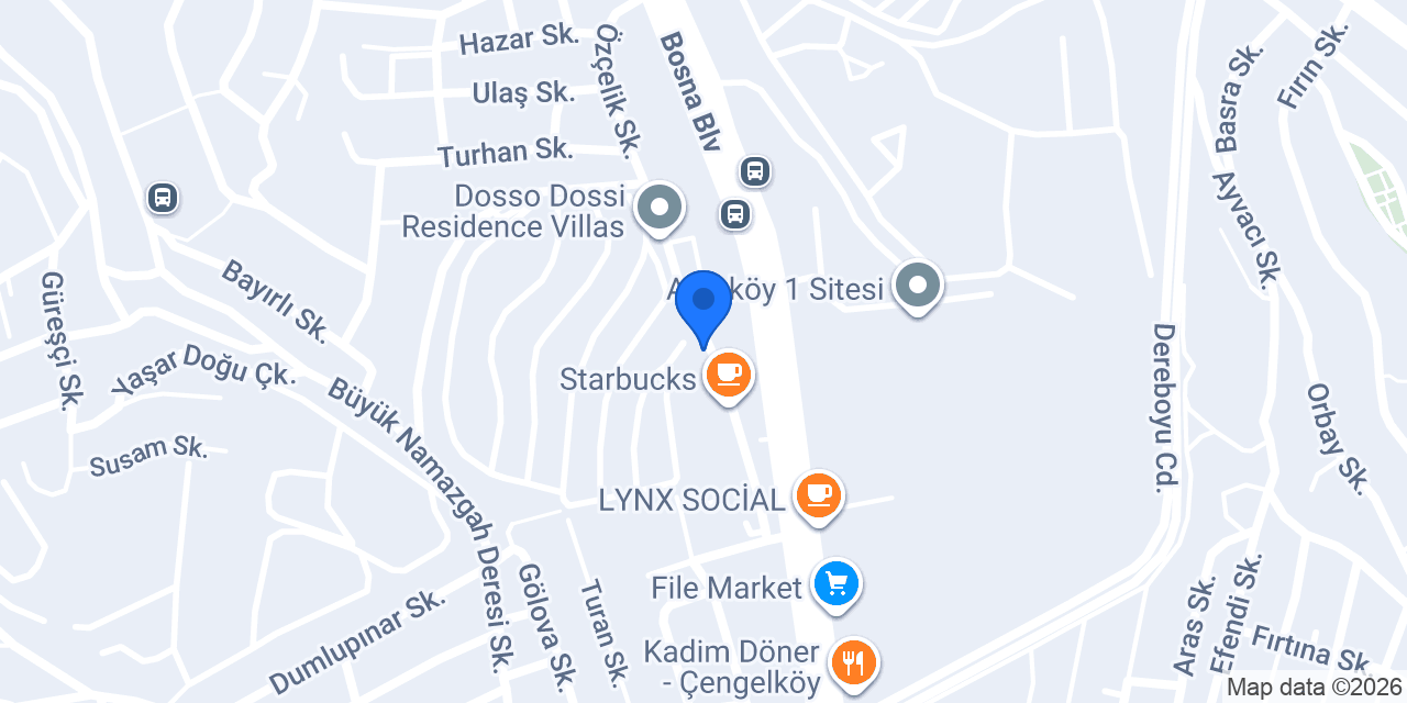 Aura Restoran konumu