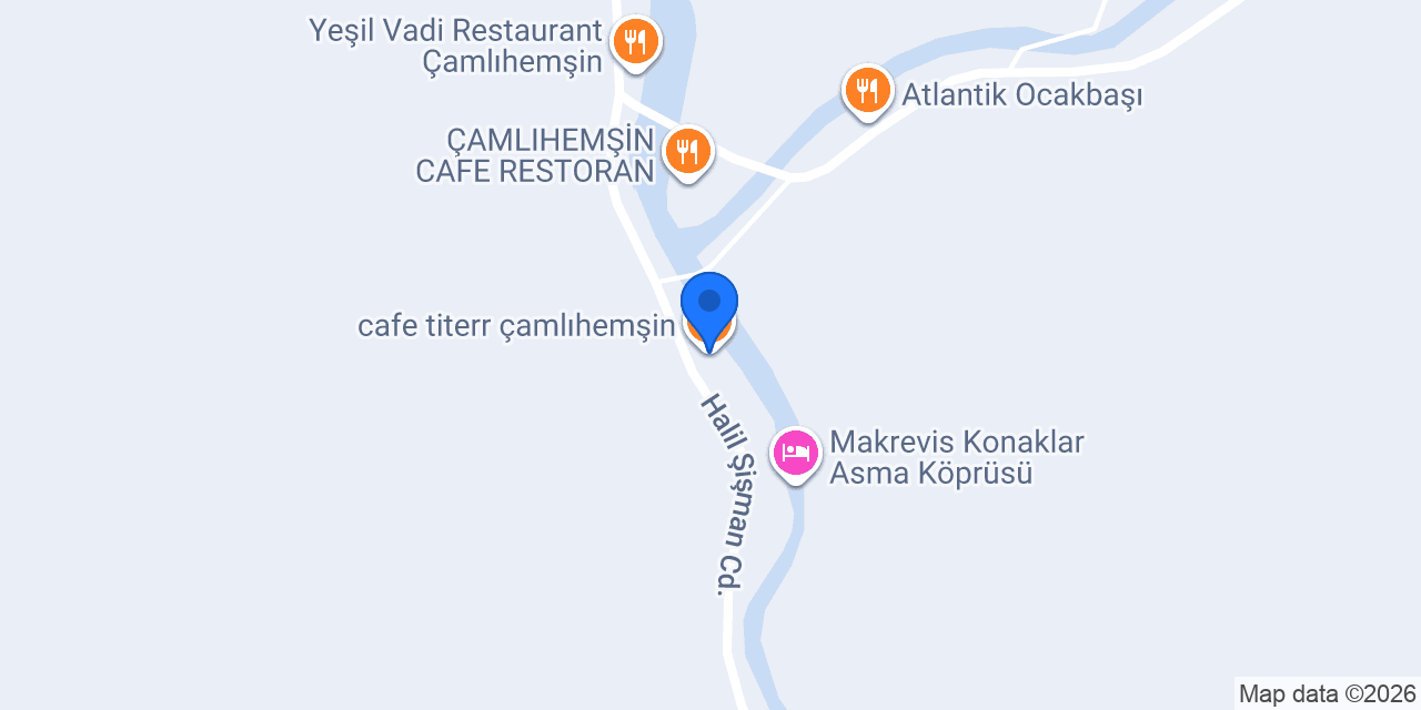 cafe titerr çamlıhemşin konumu