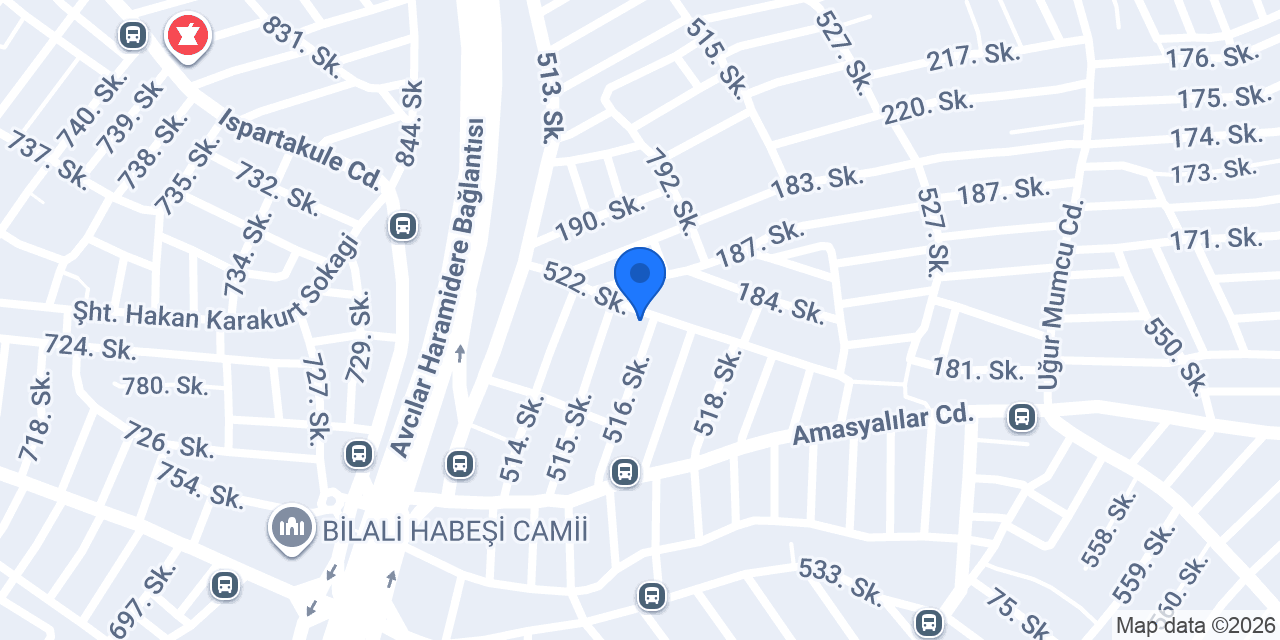 Avcılar 5 Nolu ASM konumu