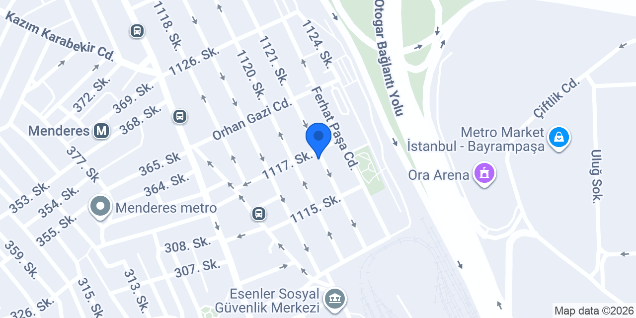 Dinç Mobilya konumu