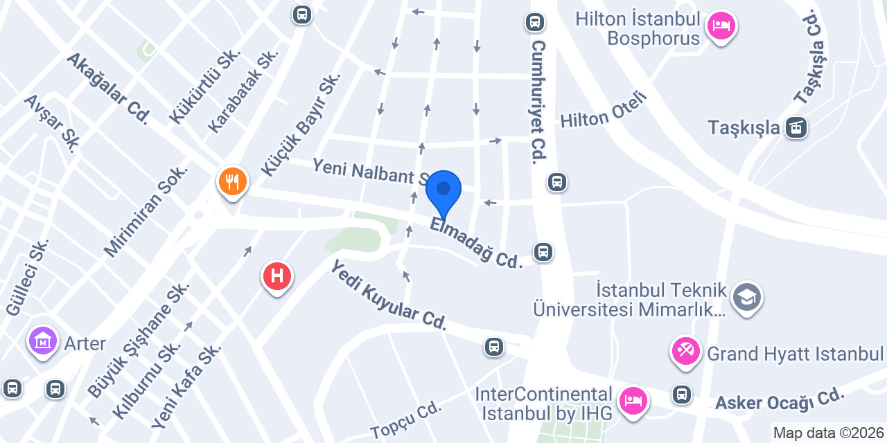 Keten Suites Taksim konumu
