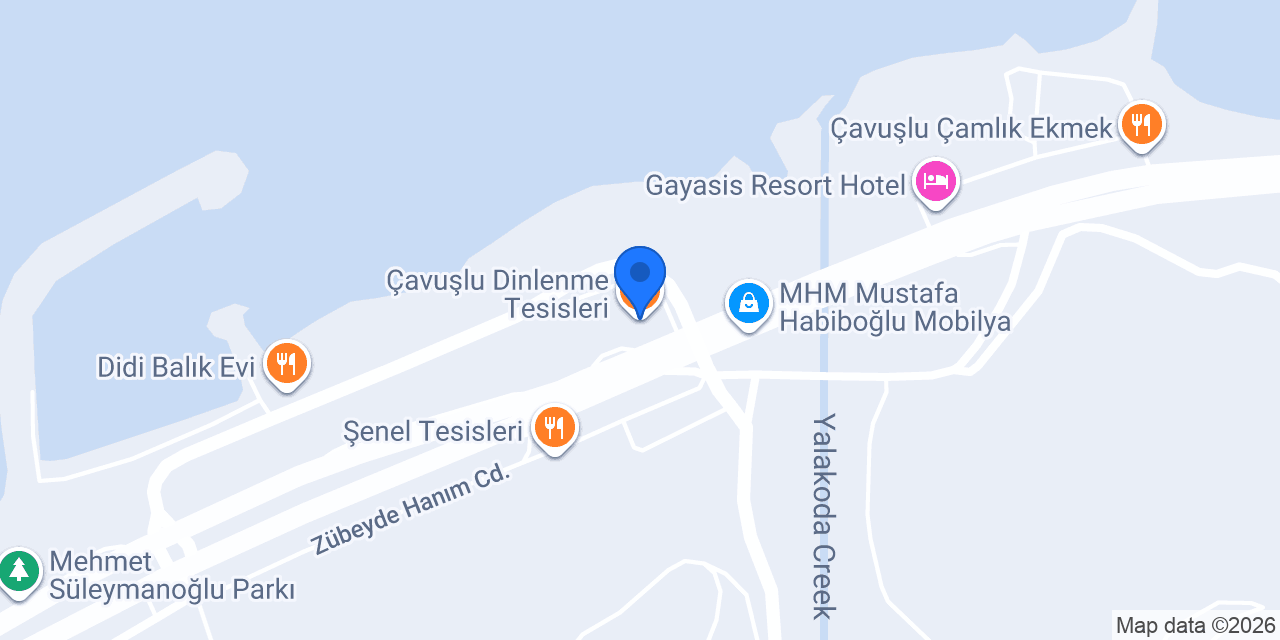 Çavuşlu Dinlenme Tesisleri konumu