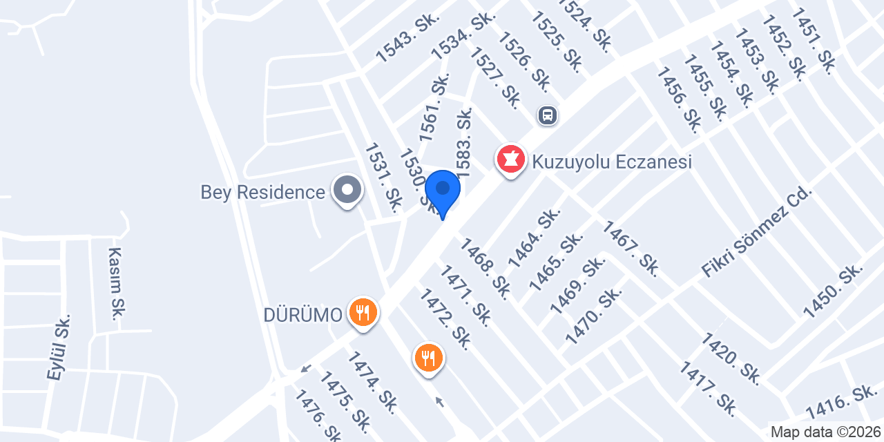 HacıAli Catering konumu