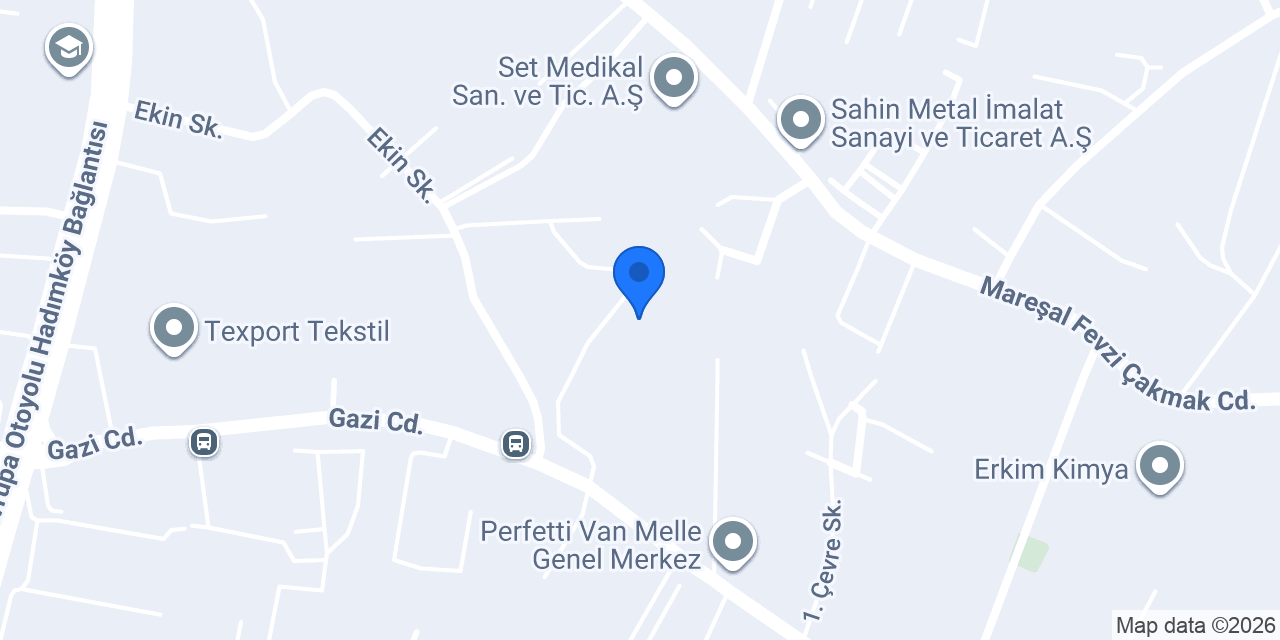 EVCI mühendislik konumu