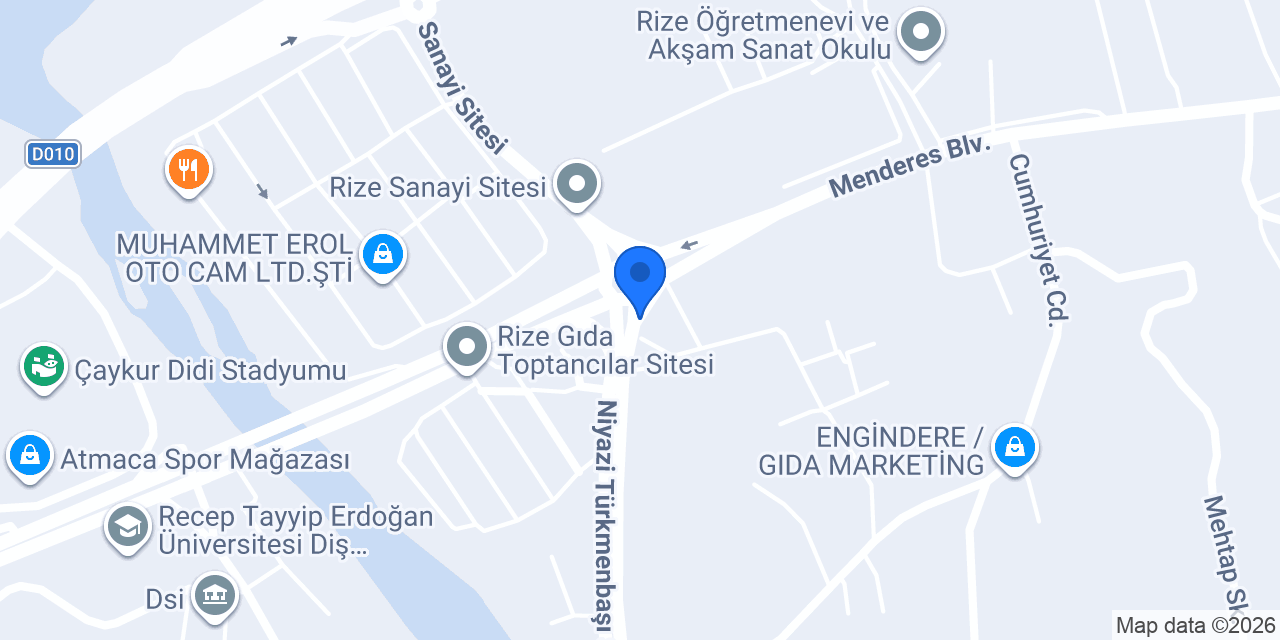 VOLTA MOTOR RİZE konumu