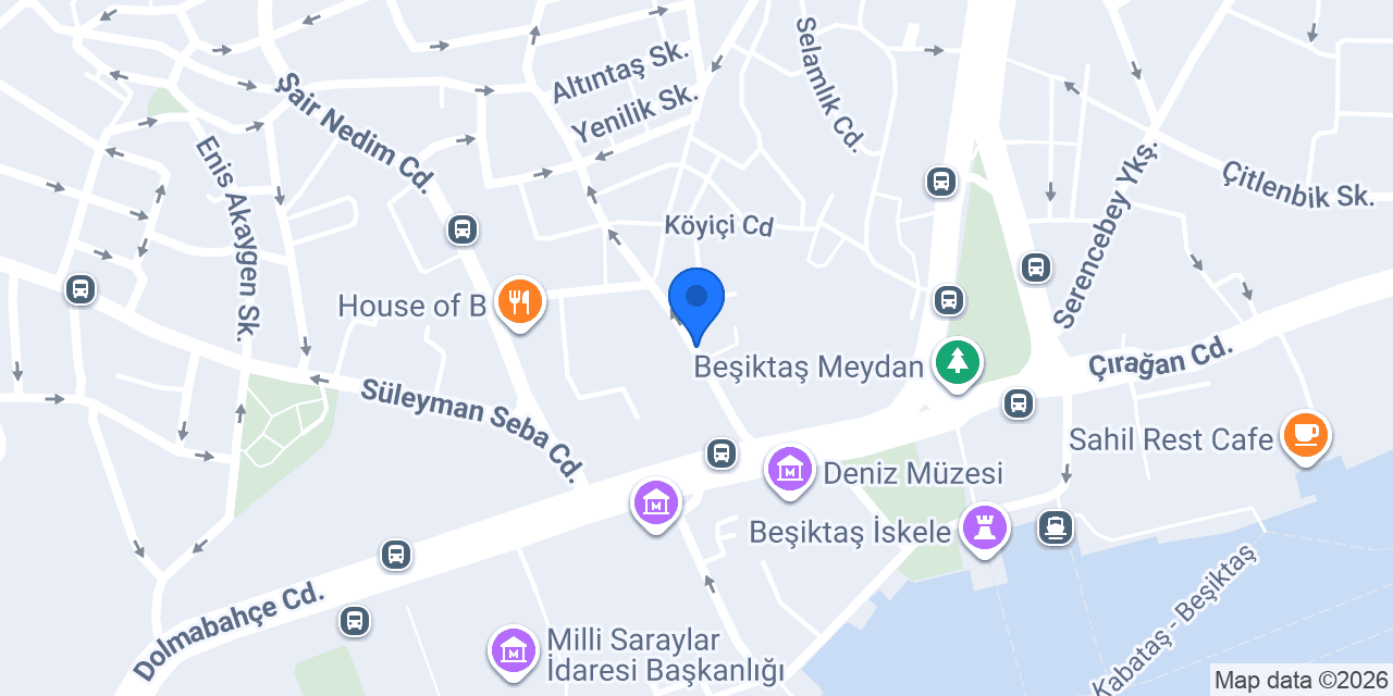 DenizBank Beşiktaş Şubesi konumu