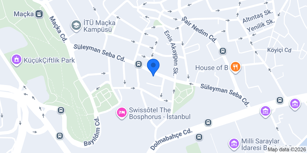 Yapı Kredi - Akaretler Şubesi konumu