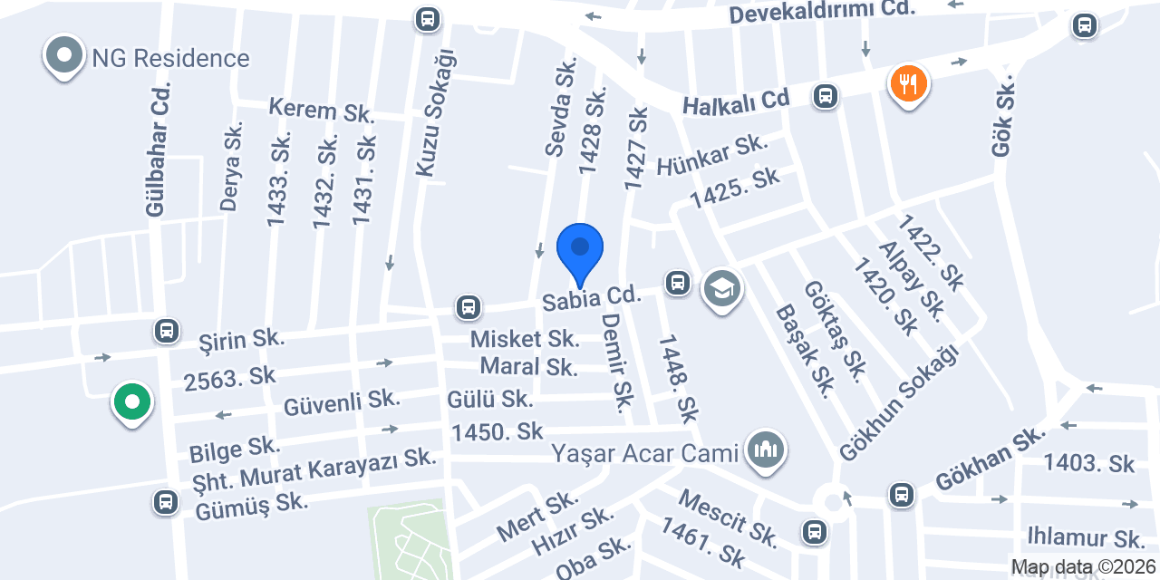 Öz Maraş Dondurma Salonu konumu