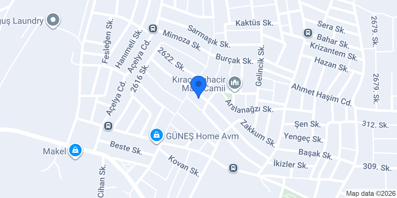 Kainat Bayan Kuaförü konumu