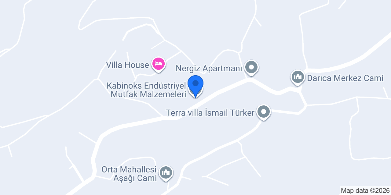 Kabinoks Endüstriyel Mutfak Malzemeleri konumu