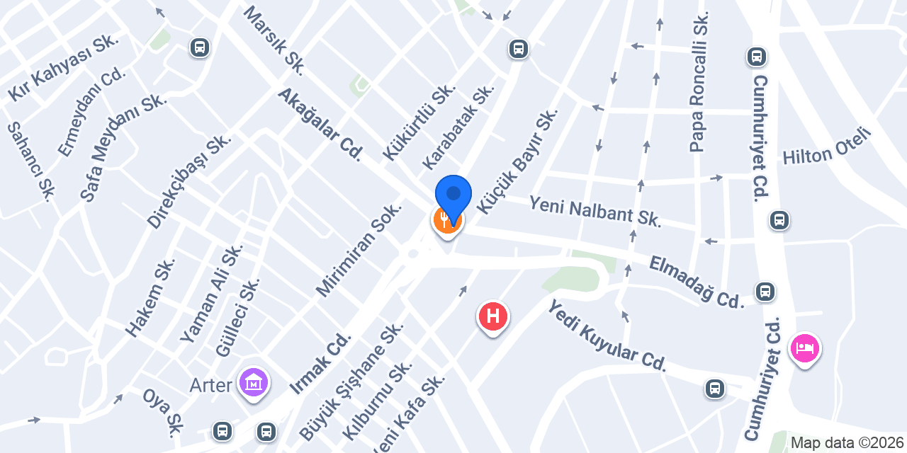 (Şişli) Beyoğlu Kelle Söğüş Muammer Usta konumu