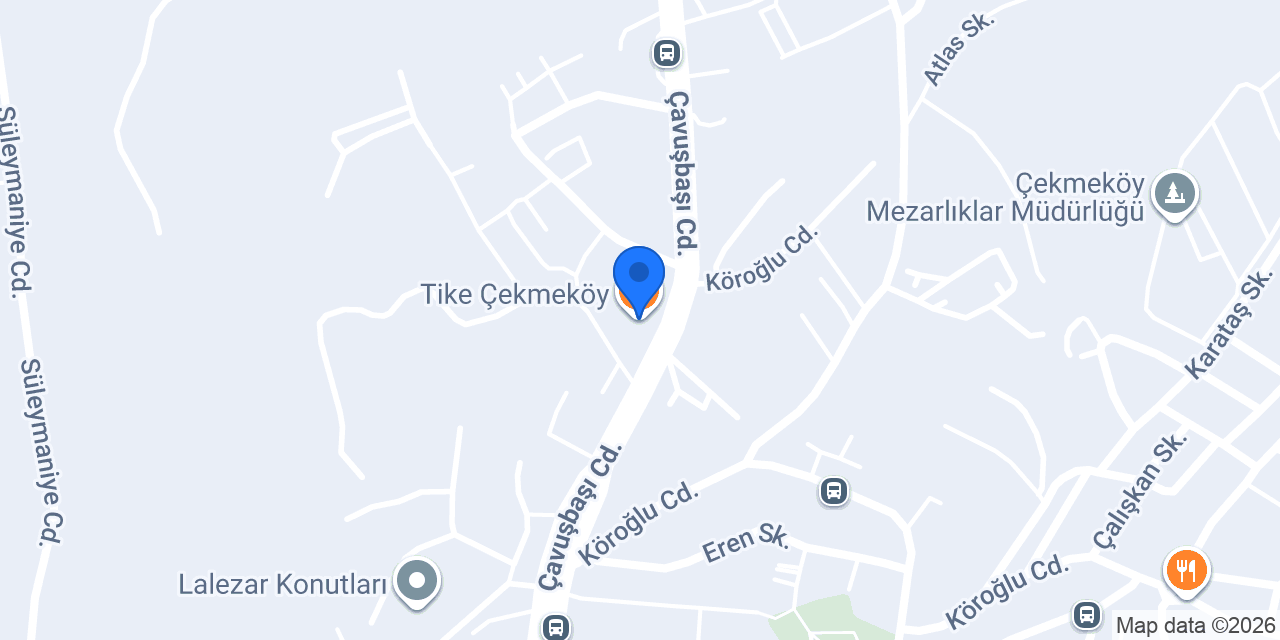 Tike Çekmeköy konumu