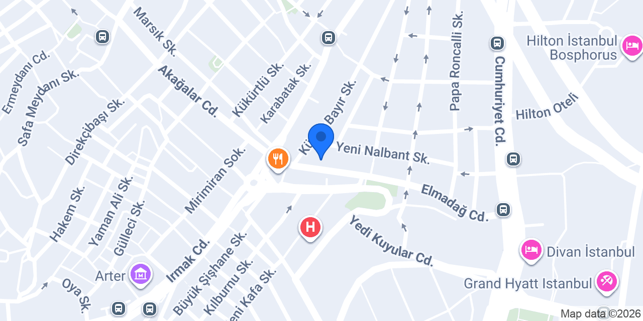 Naif Cafe - Taksim Elysium Residence konumu