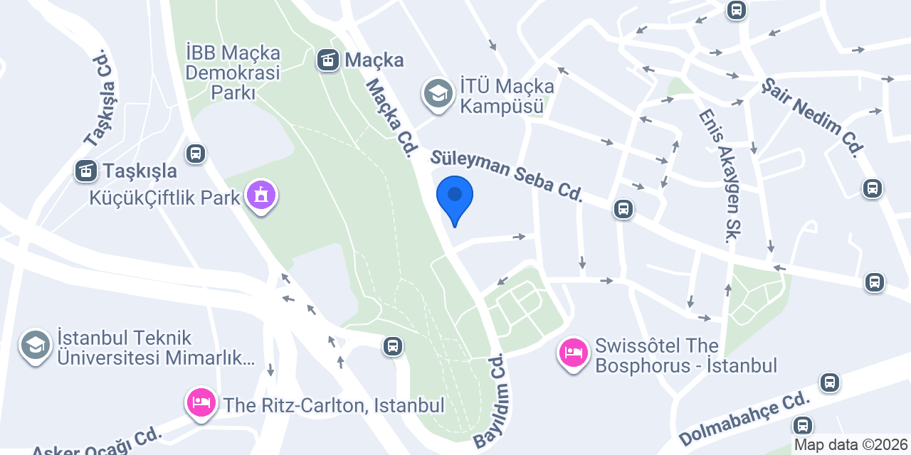DoubleTree Maçka Açık Otopark konumu