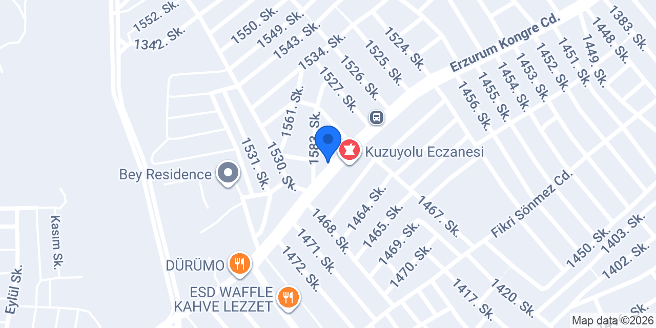 Bozkent İnşaat konumu