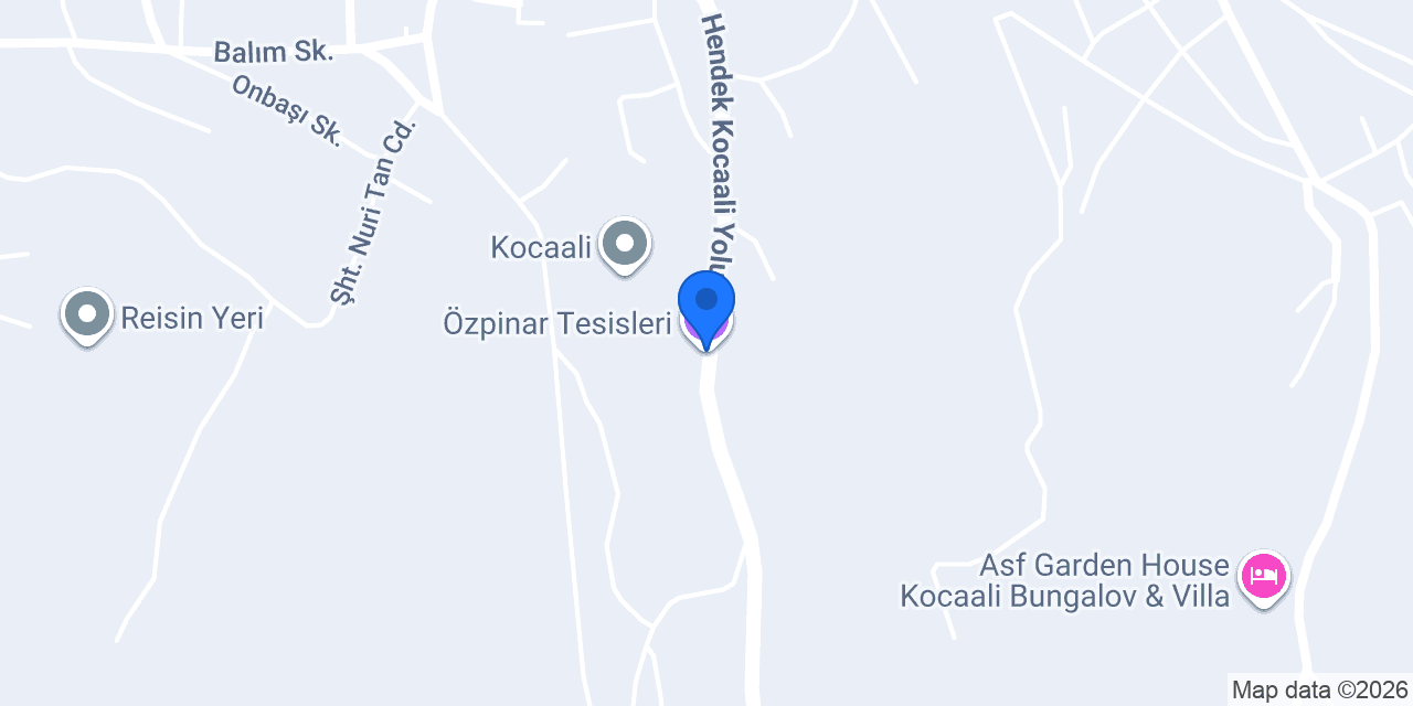 Özpinar Tesisleri konumu