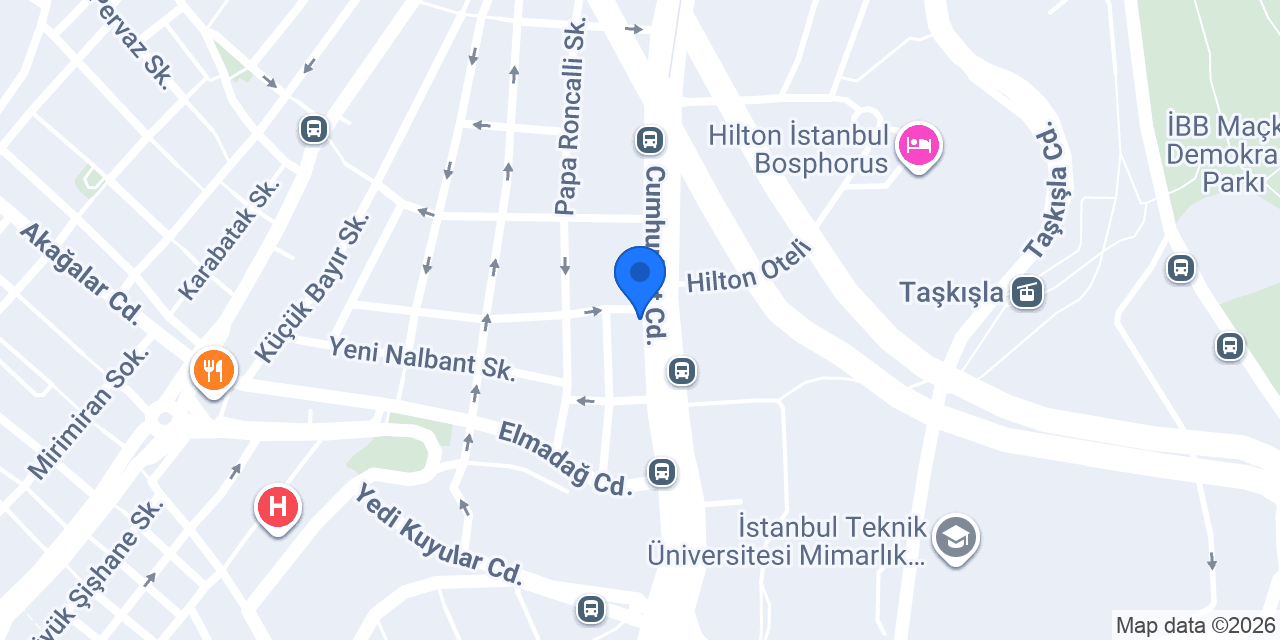 Akbank Harbiye/İstanbul Şubesi konumu