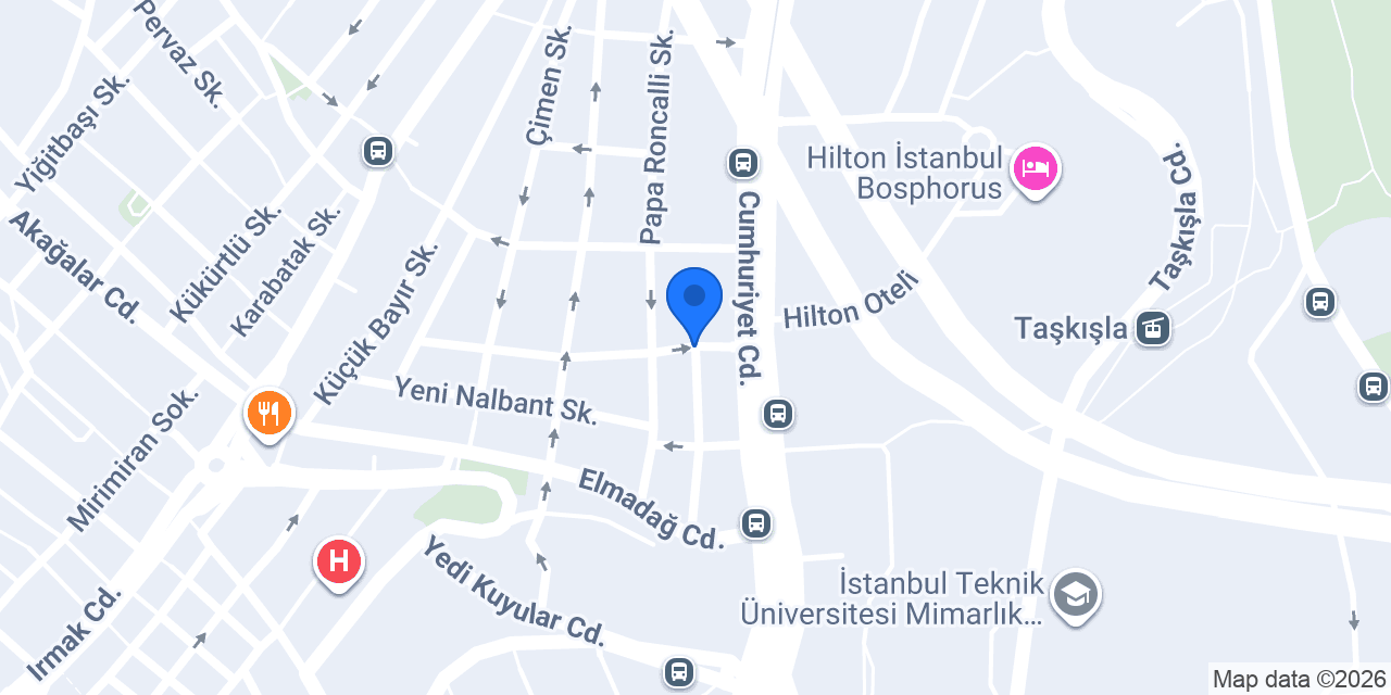 TK Taxim Bosphorus Hotel konumu