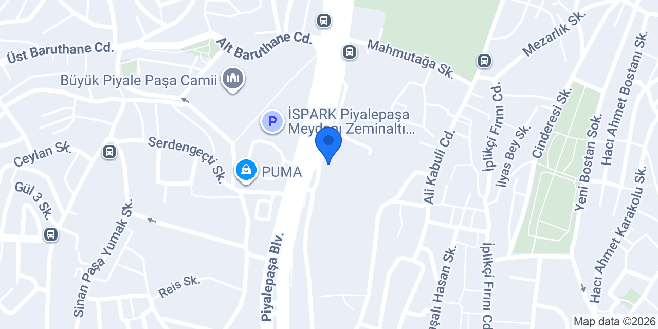 PİYALEPAŞA KELEBEK konumu