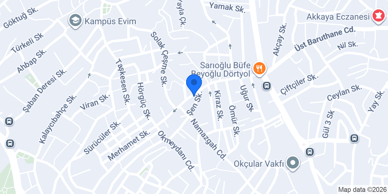 Damak Börek & Pide konumu