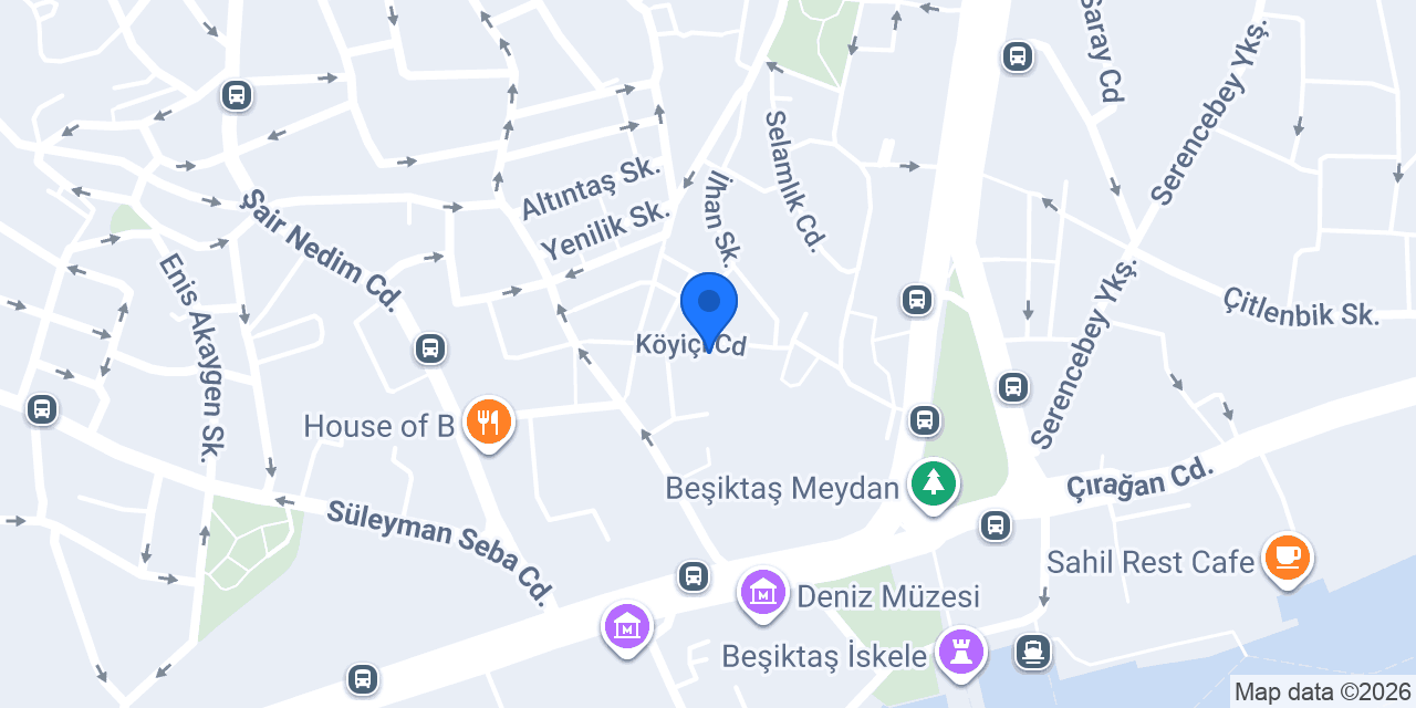 Mephisto Kitabevi - Beşiktaş konumu
