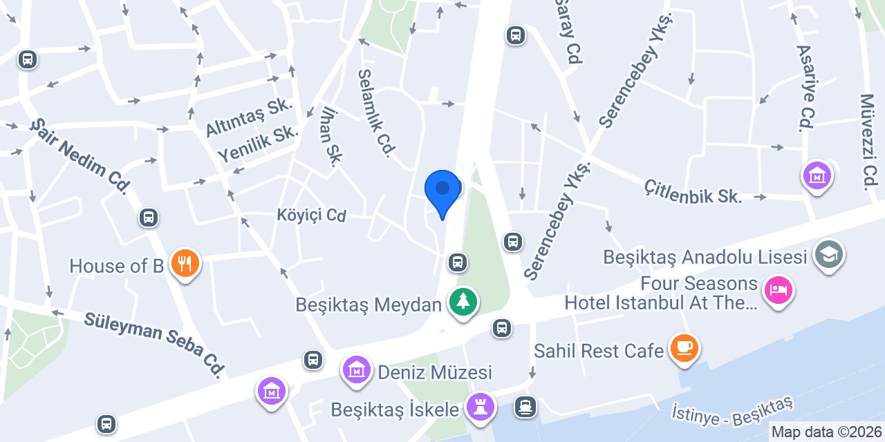 Beşiktaş çiçek duragı konumu
