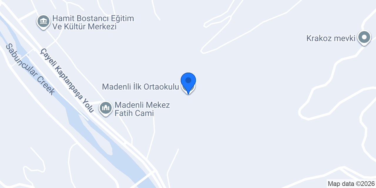 Madenli İlk Ortaokulu konumu