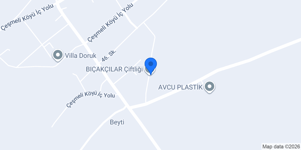 BIÇAKÇILAR Çiftliği konumu