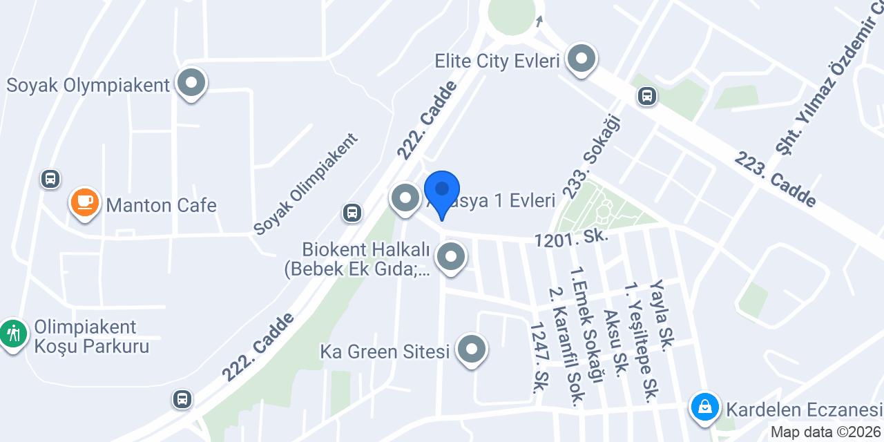 antep'ten modom konumu