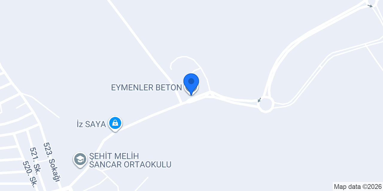 EYMENLER BETON konumu