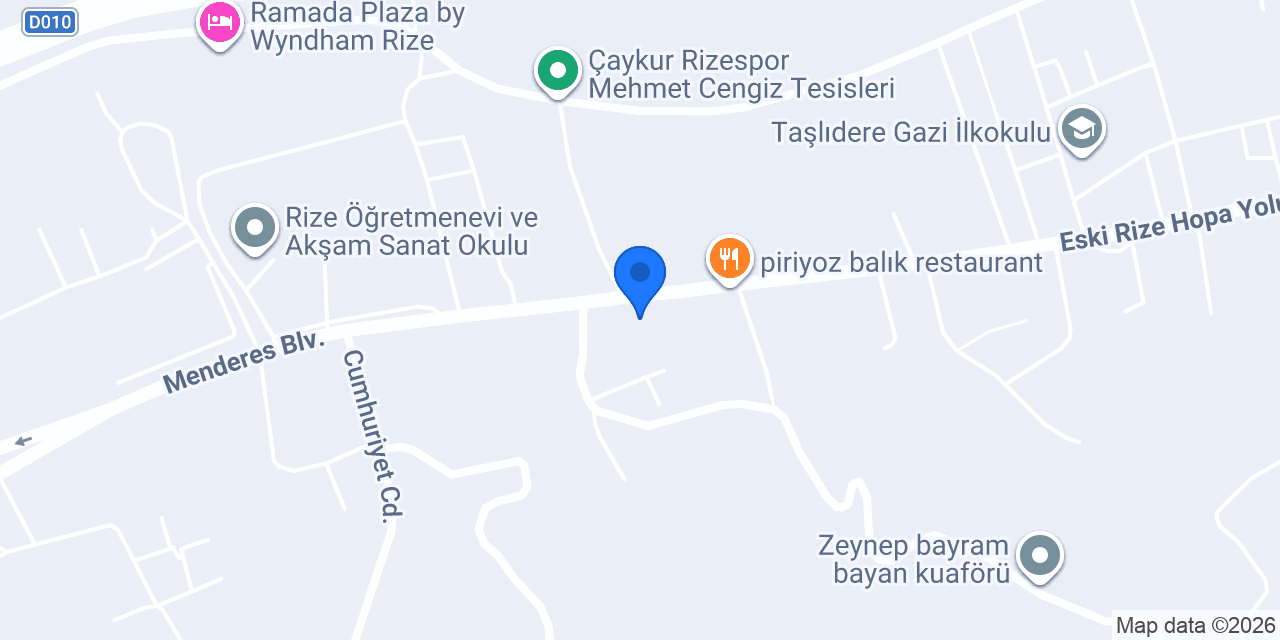 Didim Restorant Rize konumu