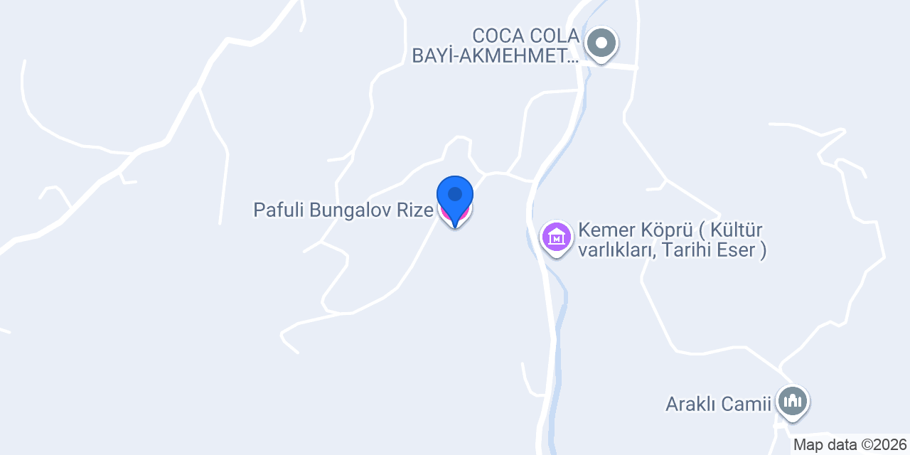Pafuli Bungalov Rize konumu