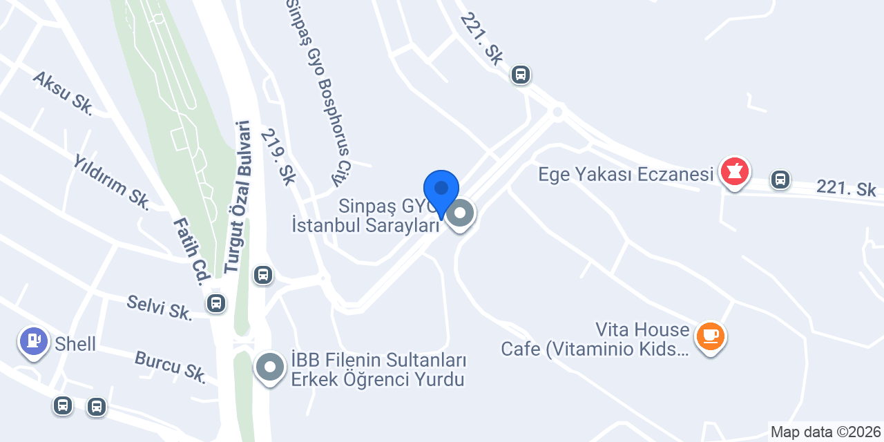 Atakent Mutluluk Atölyesi konumu