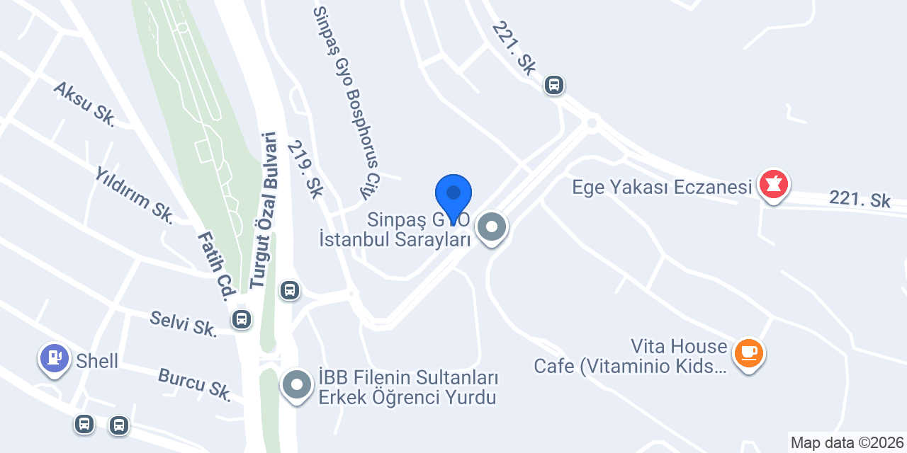 Bosphorus City Eczanesi konumu