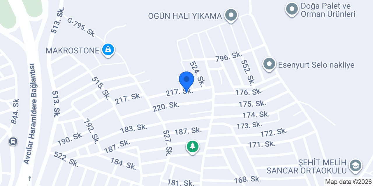 İstanbul Palet Dekor konumu