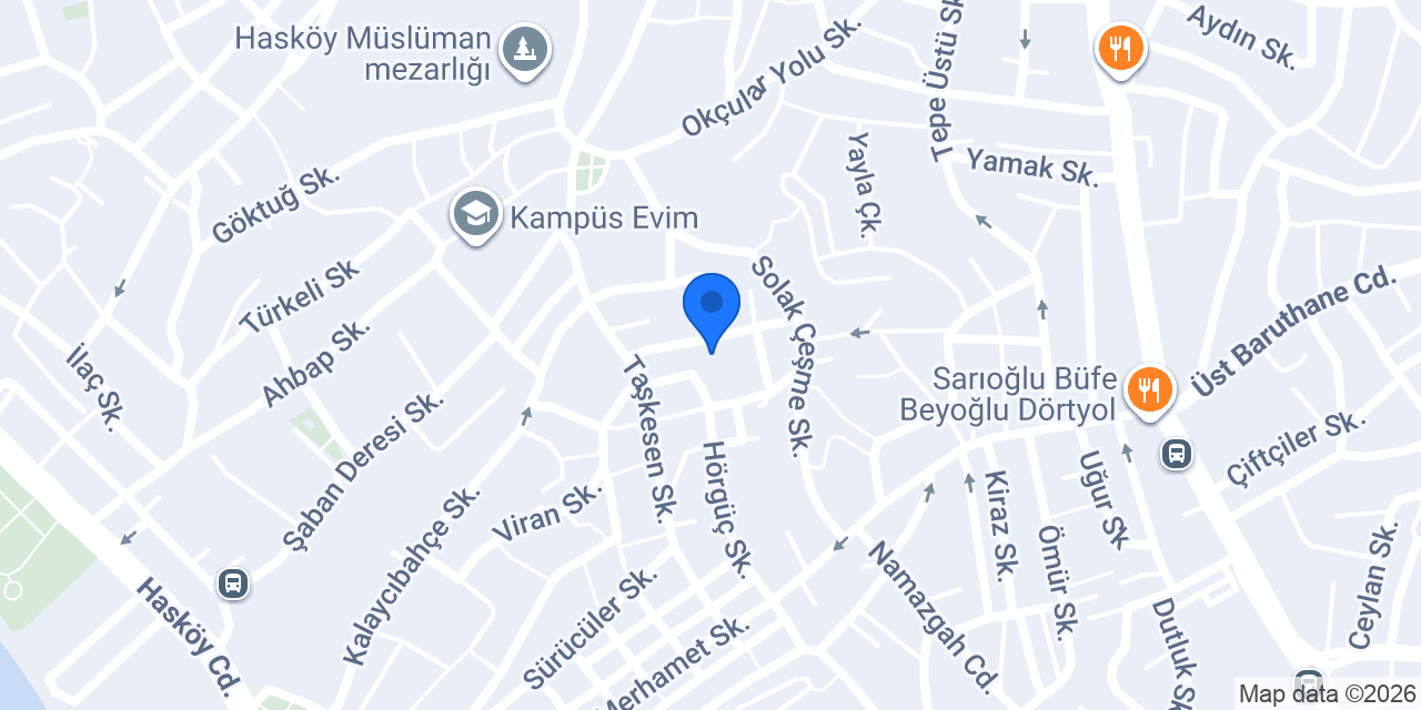 Beyoğlu Hasköy Çekici konumu
