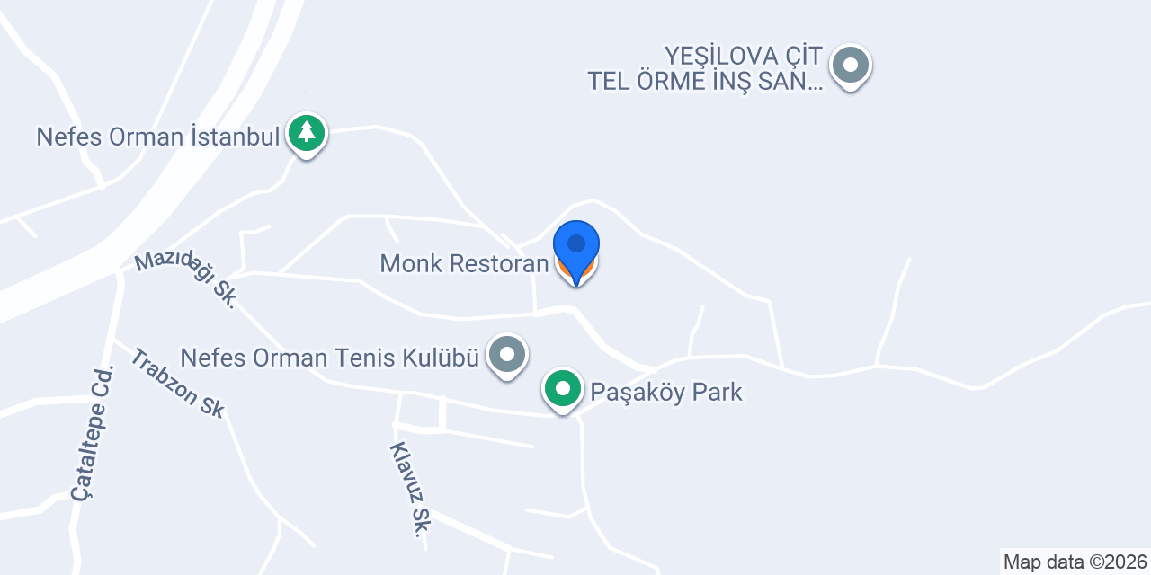 Monk Restoran konumu