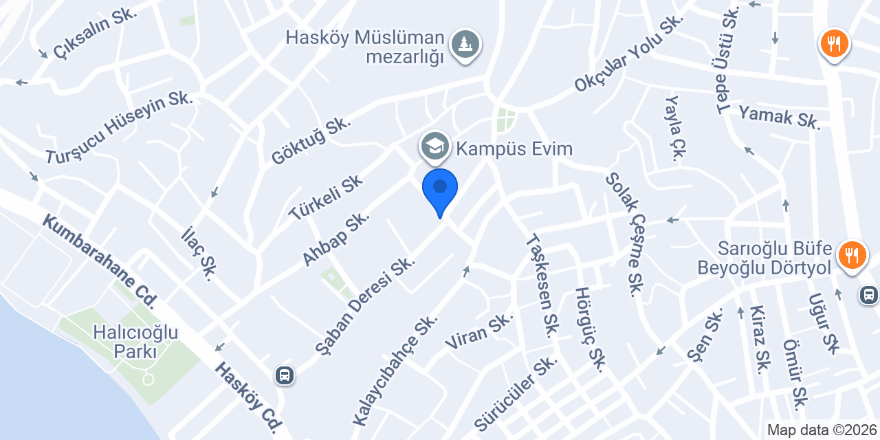 Hasköy Veteriner Kliniği konumu