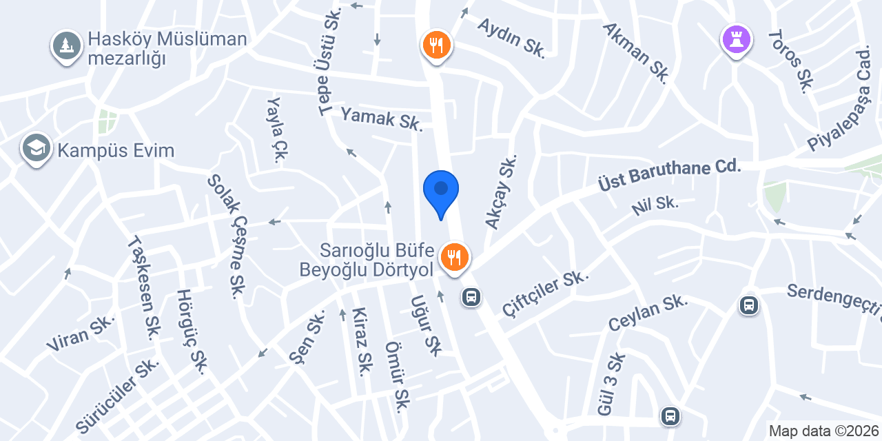 Halkbank Okmeydanı Şubesi konumu