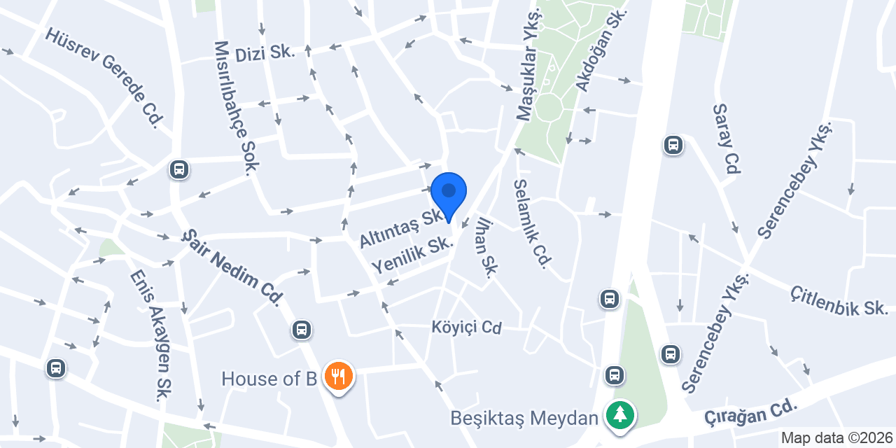 Beşiktaş Öğretmen Evi konumu
